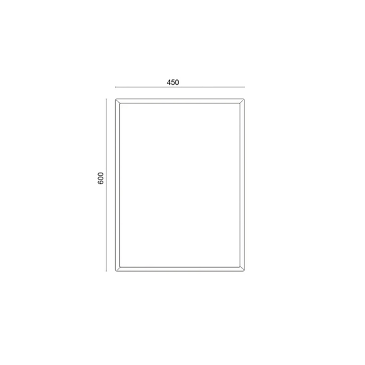 Espejo Rectangular 45x60 cm