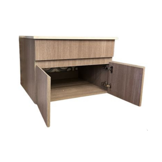 Lavamanos de Loza 90 cm con Mueble Suspendido