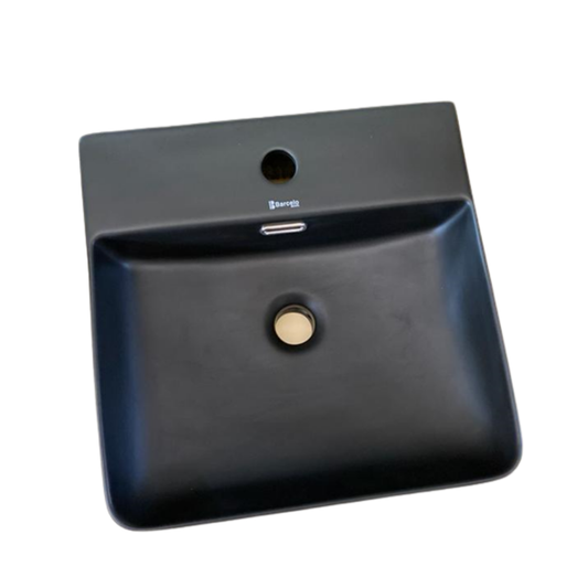 Lavamanos de Sobreponer 42 x 42 cm Negro Mate Radom Black