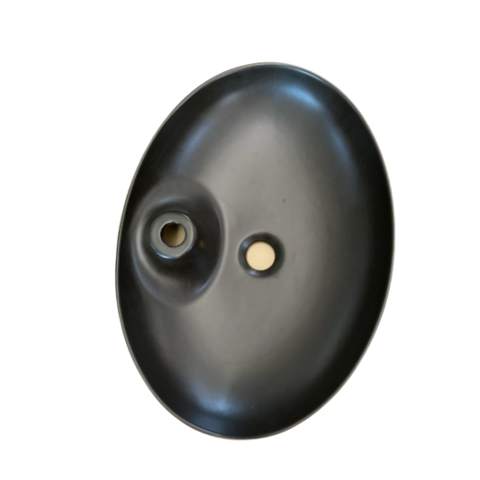 Lavamanos de Sobreponer Ovalado 54 cm Negro Mate Chelm Black