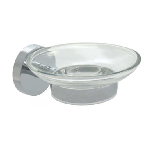 Jabonera de Vidrio con Soporte para Baño