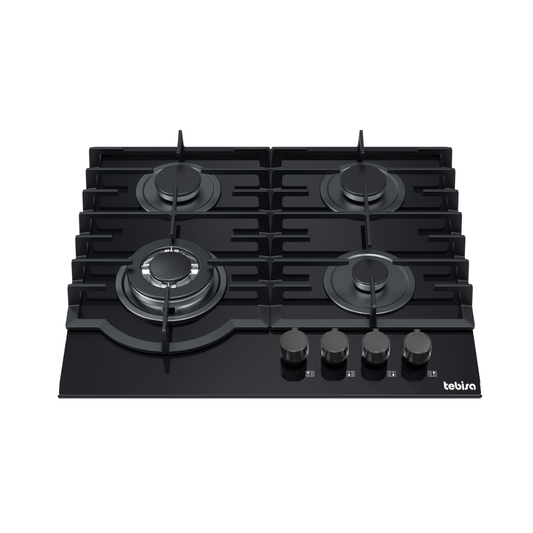 Encimera CristalGas Negro 60 cm