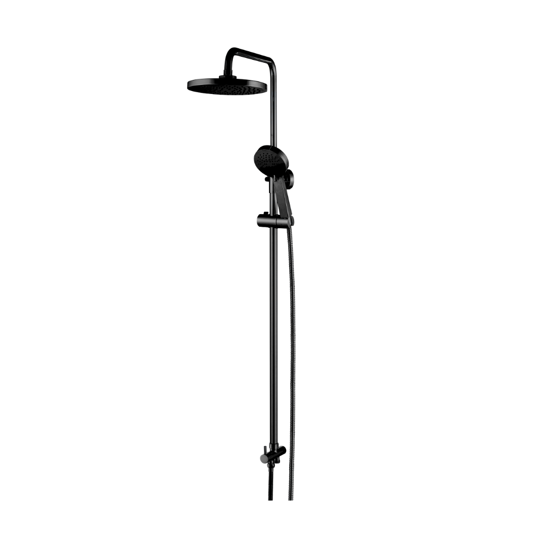 Columna de Ducha Telescópica Ares Negro Mate