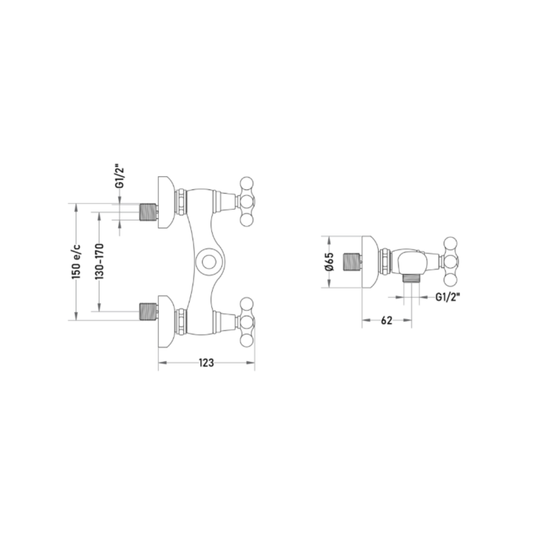 Grifería Combinación para Receptáculo Cirene