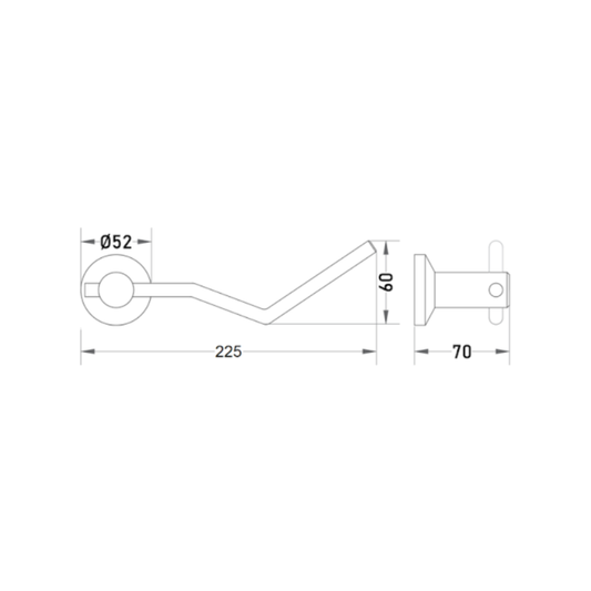 Toallero de Pared Acero Inoxidable