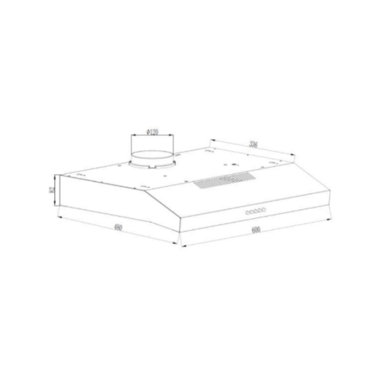 Campana Convencional 60 cm Basic