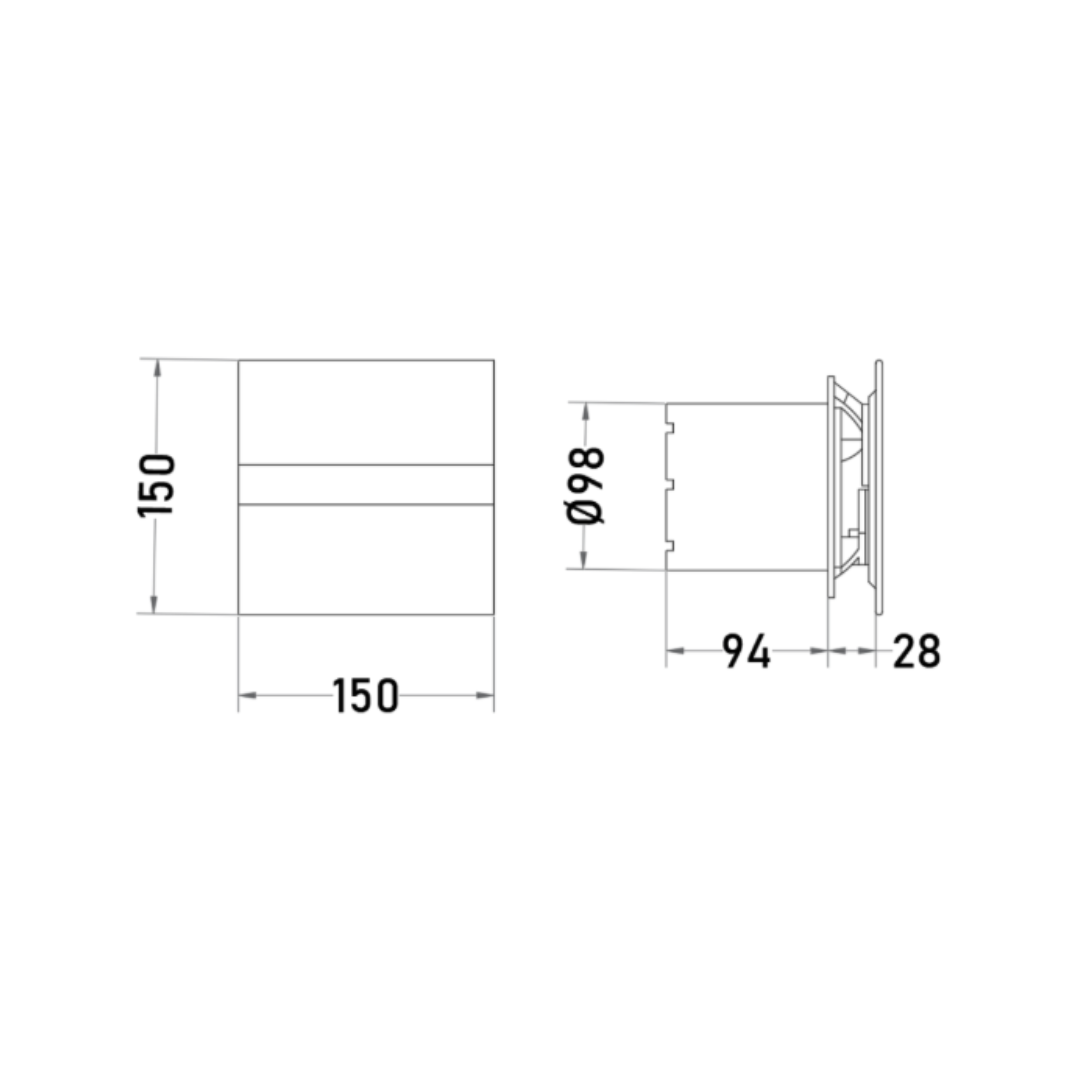 Extractor de Aire E100G STD 8W