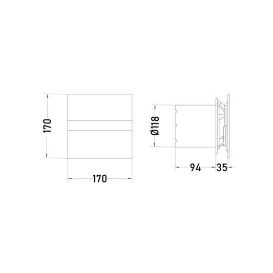 Extractor de Aire E120G STD 15W