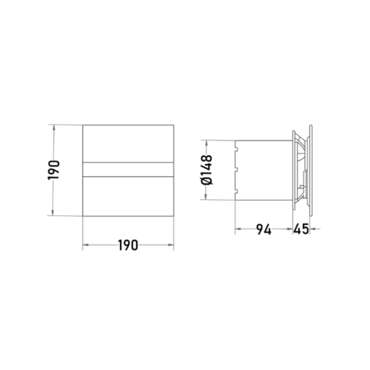 Extractor de Aire E150G STD 21W