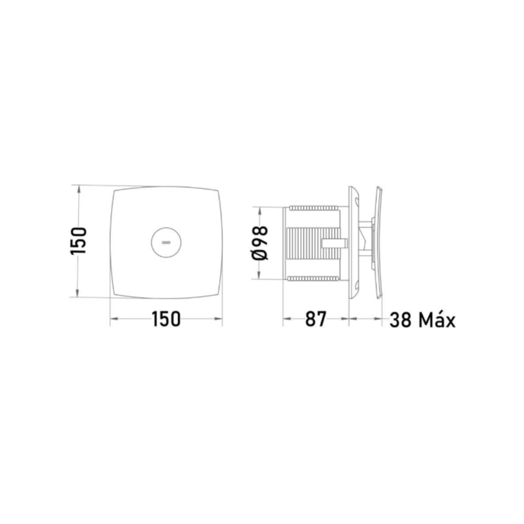 Extractor de Aire X MART 10 STD 15W