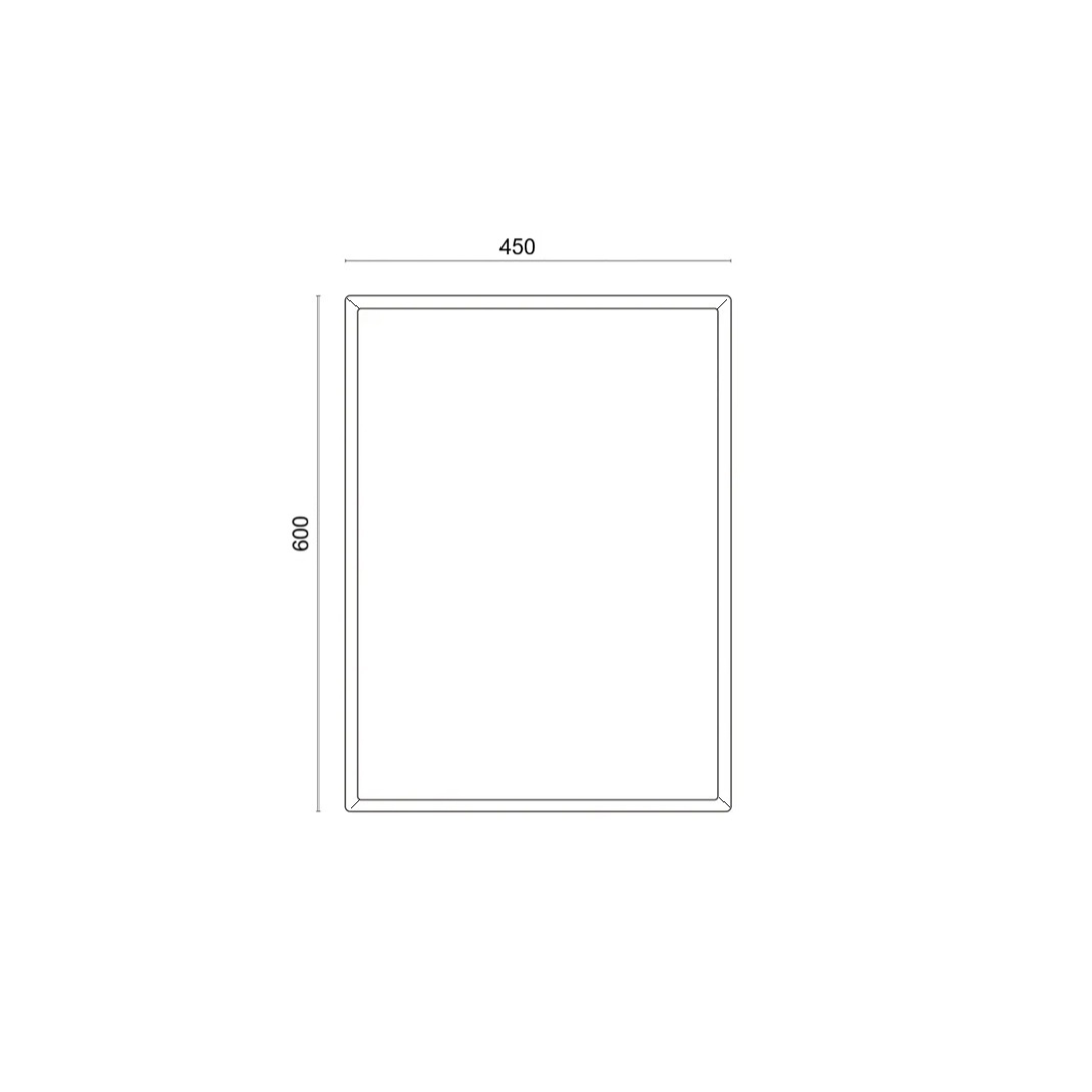 Espejo Rectangular 45x60 cm