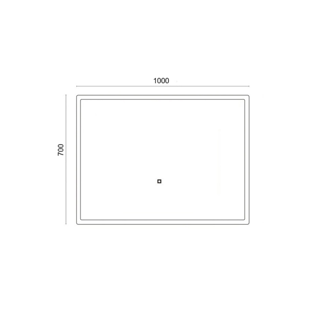 Espejo LED 70x100 cm Rectangular