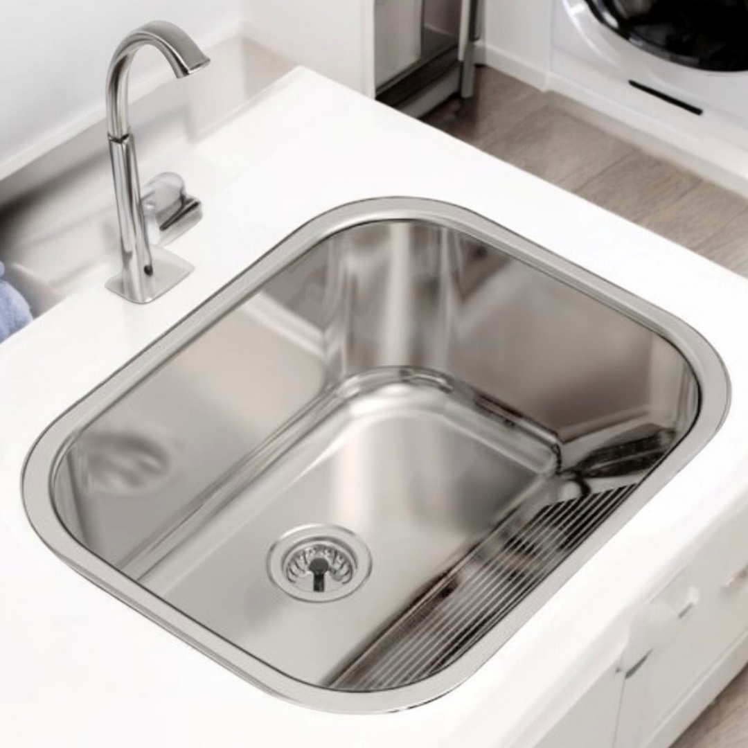 Lavadero de Acero Inoxidable 55x45 cm para Empotrar