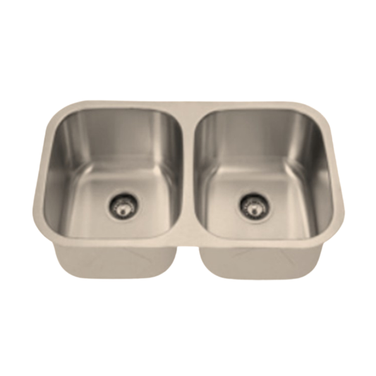 Lavaplatos Acero Inoxidable 2 Cubetas 830x470 mm