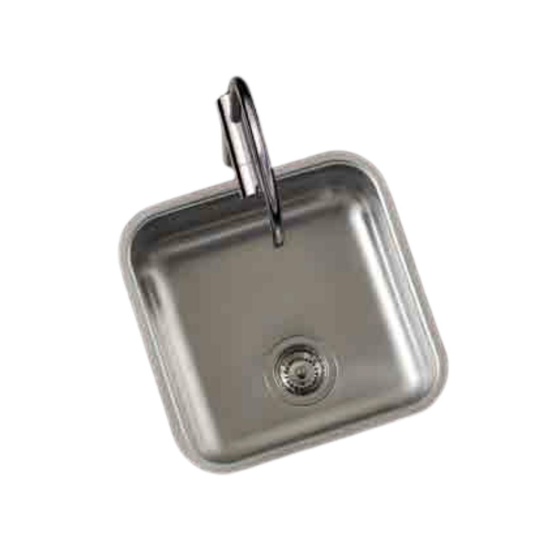 Lavaplatos Acero Inoxidable 1 Cubeta 447x447 mm