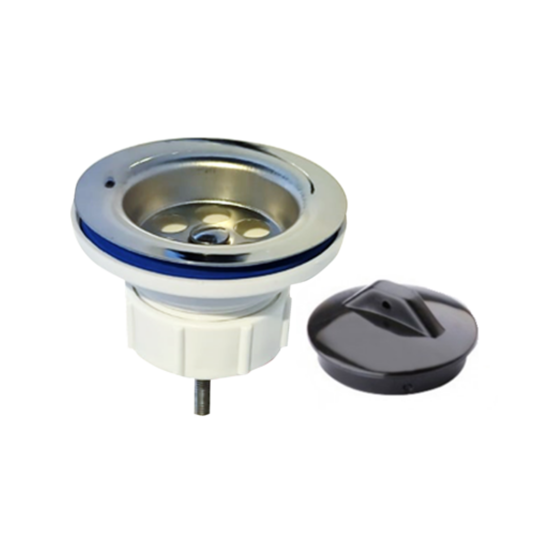 Desagüe de Lavatorio y Lavadero 1 1/4" con Tapón y Cadena