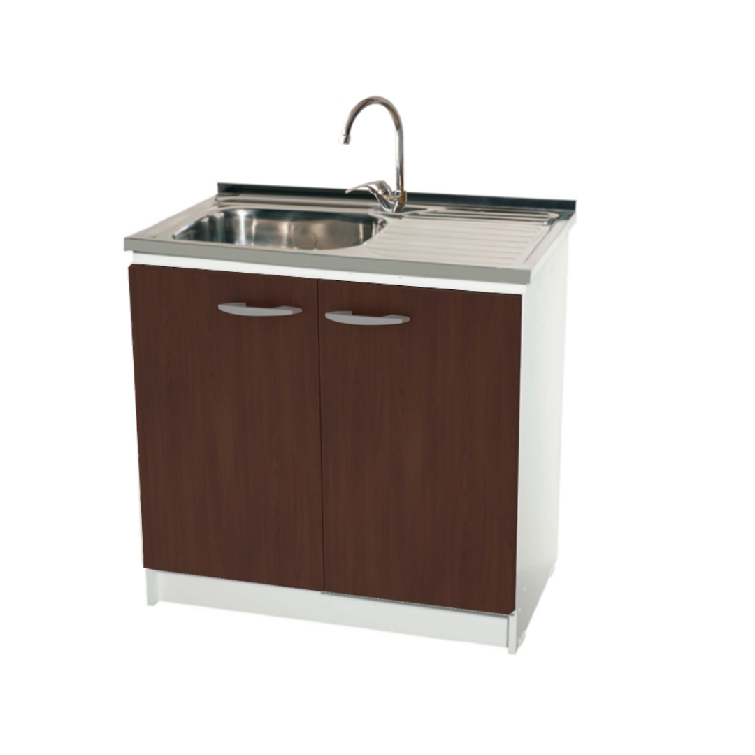 Kit Cocina 100 cm | Mueble + Lavaplatos + Monomando