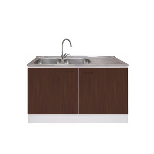 Kit Cocina 120 cm | Mueble + Lavaplatos 2 Cubetas + Monomando