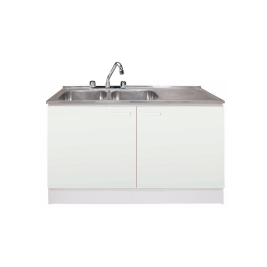 Kit Cocina 120 cm | Mueble + Lavaplatos 2 Cubetas + Combinación 8”