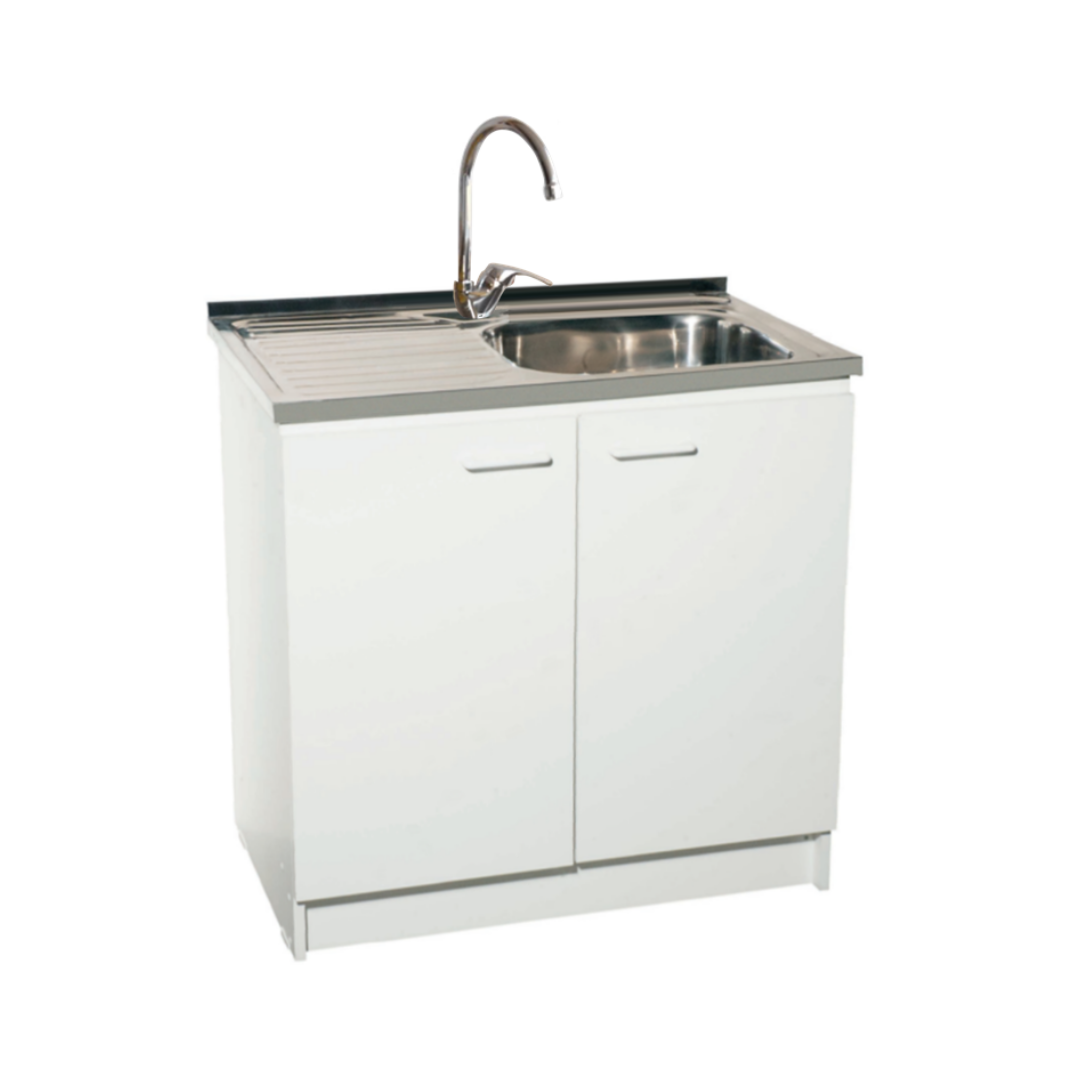 Kit Mueble Lavaplatos 100 cm con Lavaplatos y Monomando