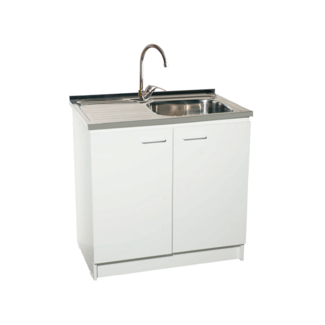 Kit Mueble Lavaplatos 80 cm con Lavaplatos y Monomando