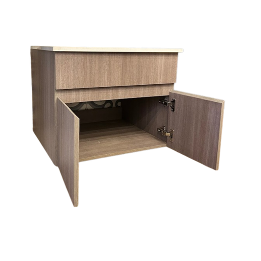 Lavamanos de Loza 75 cm con Mueble Suspendido