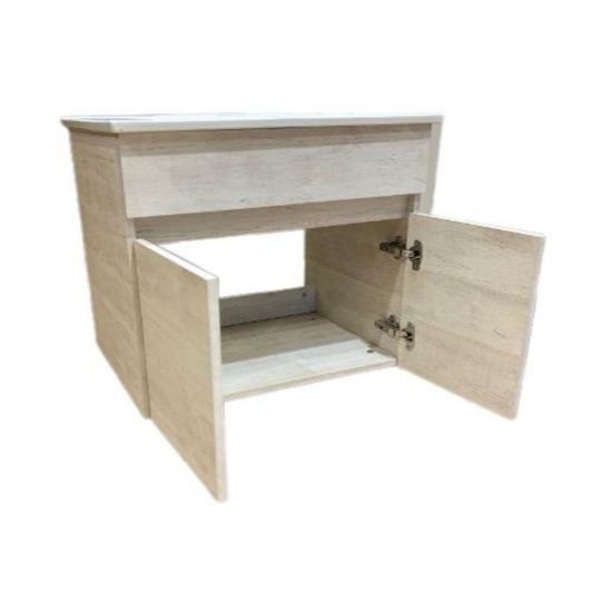 Lavamanos de Loza 75 cm con Mueble Suspendido