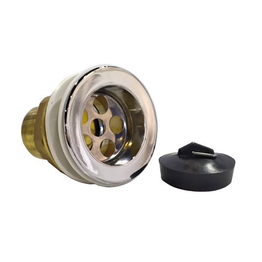 Desagüe para Tina y Receptáculo 1 1/2" con Rejilla y Tapón