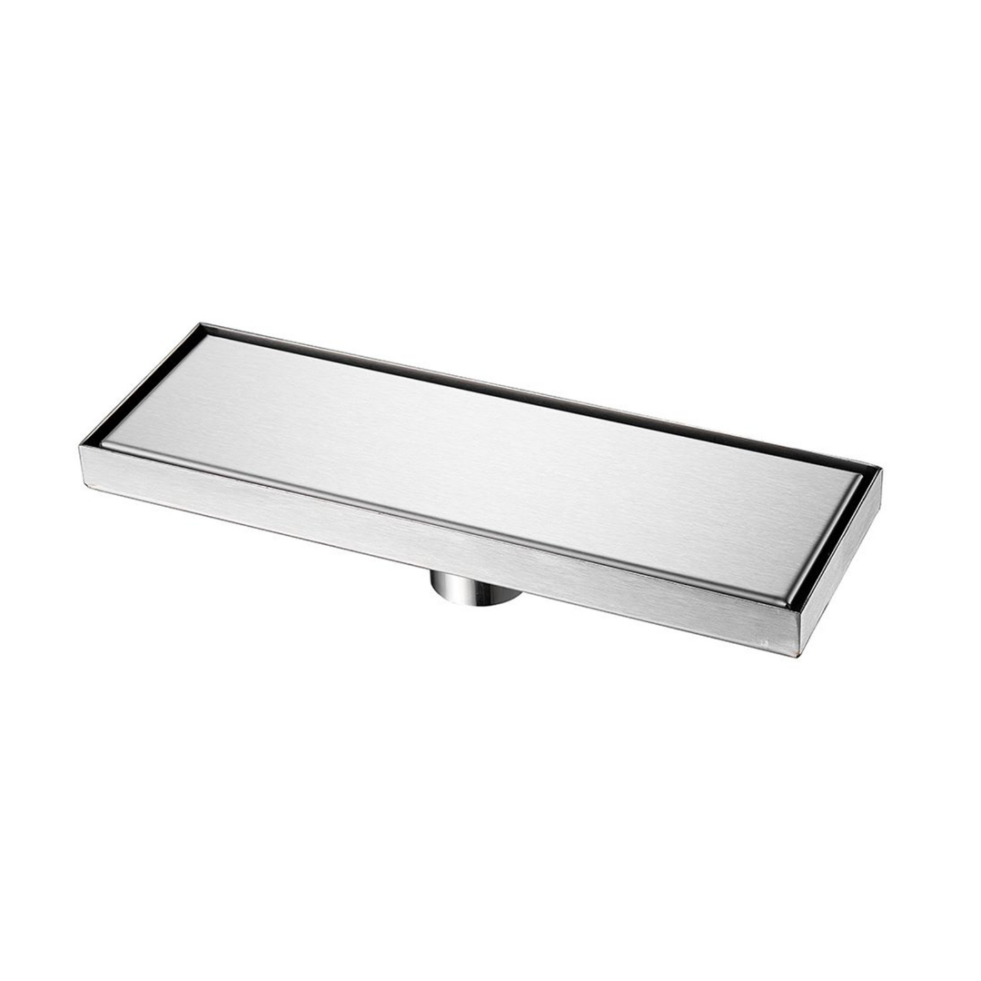 Desagüe de Piso Invisible Rectangular 30x10 cm Acero Inoxidable Anti Olores