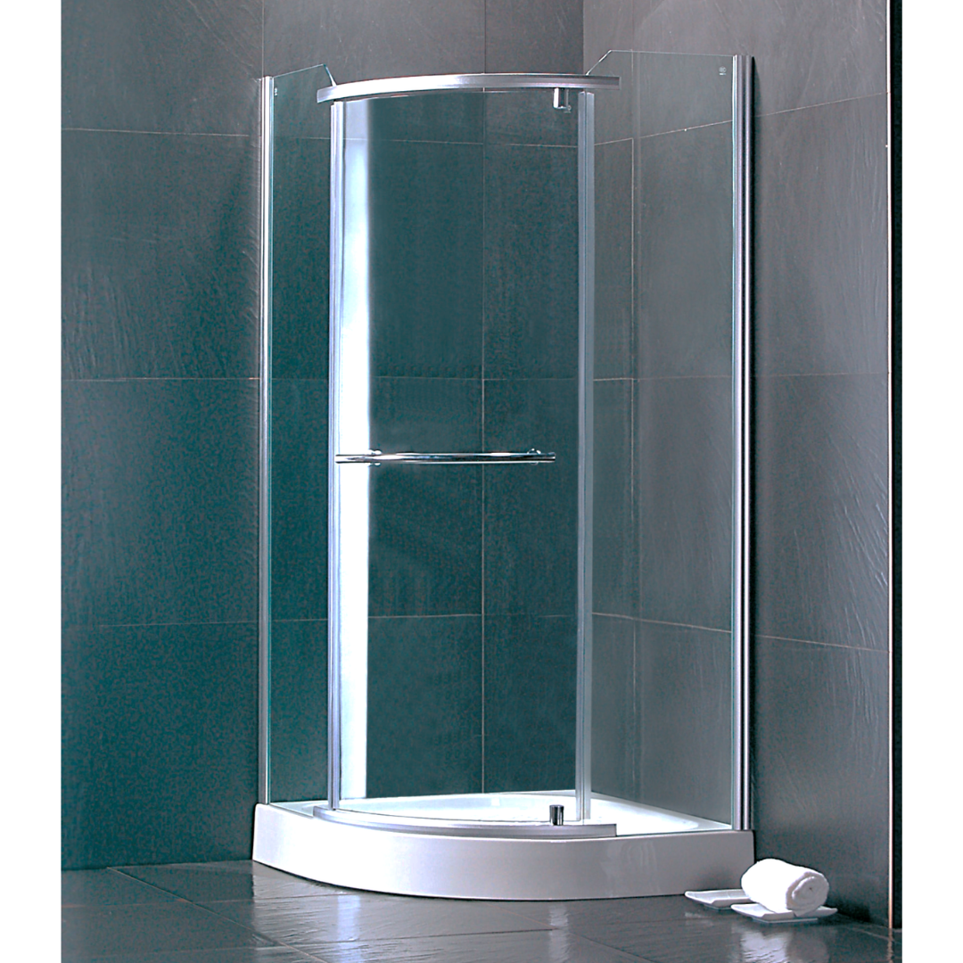 Cabina de Ducha 90x90 cm con Receptáculo Vidrio Templado 6 mm