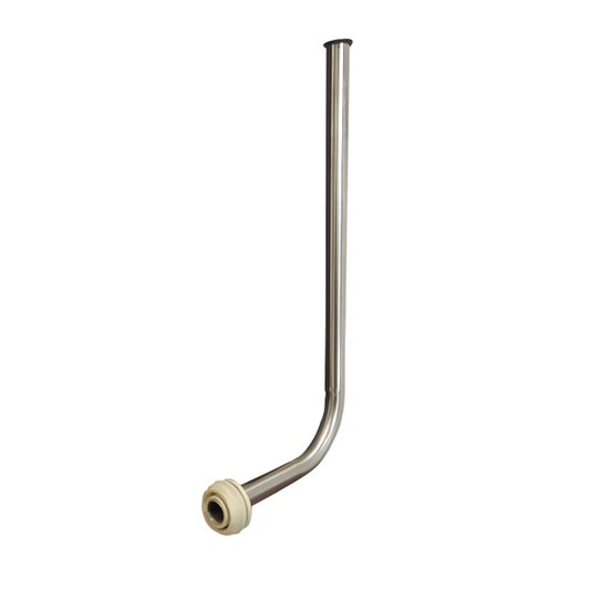 Tubo Conexión Fluxómetro en L para Inodoro 1” Acero Inoxidable 304