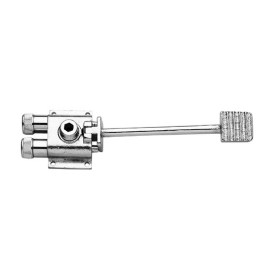 Grifo Pedal Mezclador Temporizado 2 Aguas Latón Cromado Conexión G1/2”