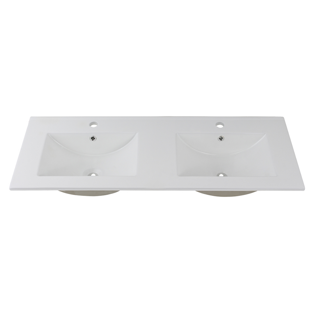Lavamanos Doble de Empotrar Avila 120 cm Blanco