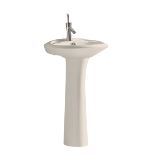 Lavamanos con Pedestal Color Bone 51 cm Granada