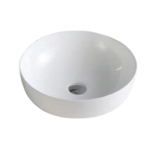 Lavamanos de Sobreponer Redondo 41 cm Blanco Gouda