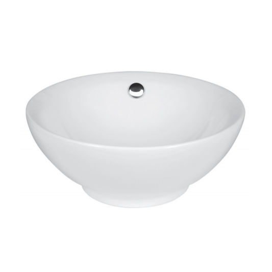 Lavamanos de Sobreponer Redondo 44 cm Blanco con Rebalse