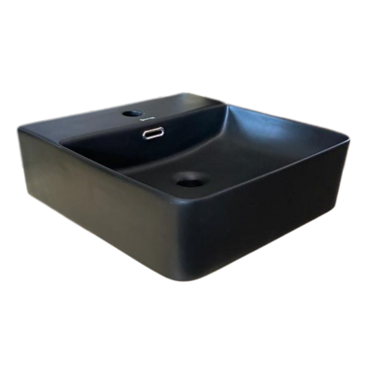 Lavamanos de Sobreponer 42 x 42 cm Negro Mate Radom Black