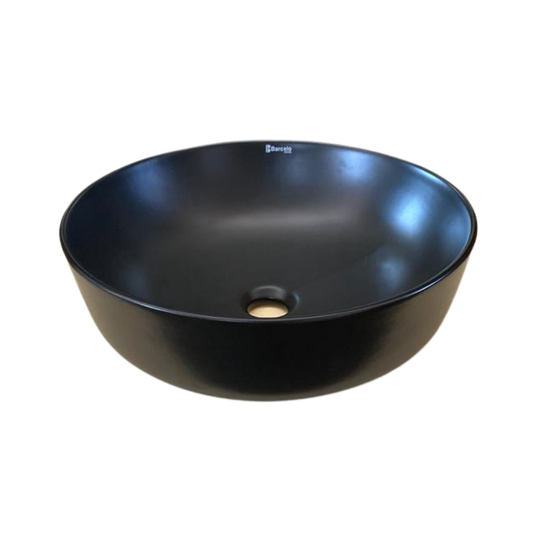 Lavamanos de Sobreponer Redondo 41 cm Negro Mate Lublin Black