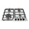 ENCIMERA A GAS Inox. 4 PLATOS TEBISA