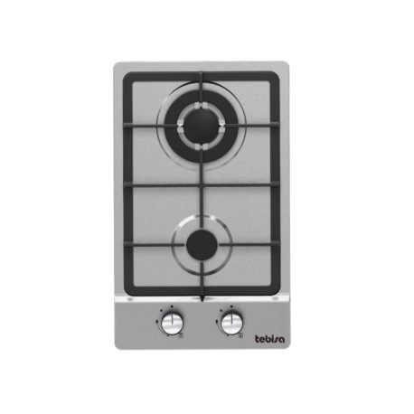 ENCIMERA A GAS Inox. 2 PLATOS TEBISA