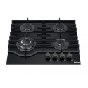 ENCIMERA A GAS Cristal Negro 4 PLATOS TEBISA